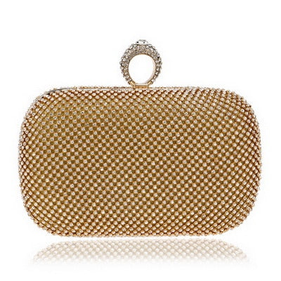 Evening Clutch Bags Diamond-Studded Evening Bag With Chain Shoulder